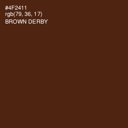 #4F2411 - Brown Derby Color Image